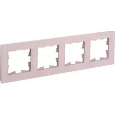 Рамка для выключателей и розеток IEK Brite BR-M42-G-31-K14 (розовый матовый)