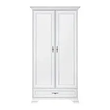 Шкаф распашной Black Red White Kentaki S320-SZF2D1S (белый/белый)