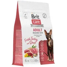Сухой корм для кошек Brit Кеа Cat Adult Delicious Taste с индейкой и уткой 400 г