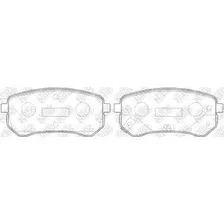Тормозные колодки дисковые задняя ось NIBK PN0526