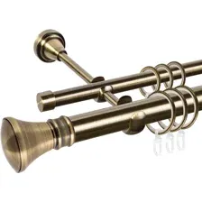 Карниз АС Форос Grace, D25Г/16Г, Антик, Колокол, составной, 2.8 м