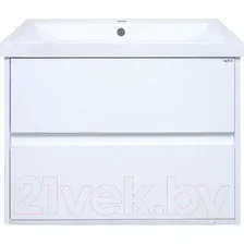 Тумба под умывальник Misty Алиса 75 / Э-Али01075-011П2Я (подвесная)