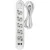 Сетевой фильтр QUMO Power Bar Light SPFS P-0009 51554 (3 м, белый)