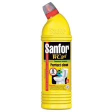 Средство санитарно-гигиеническое WC gel 750г лимонная свежесть Sanfor