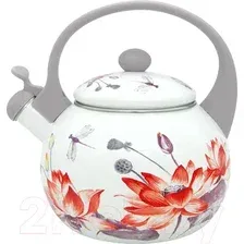 Чайник со свистком Appetite Lotus FT7-LT