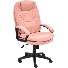 Офисное кресло TetChair Комфорт ЛТ (флок, розовый)