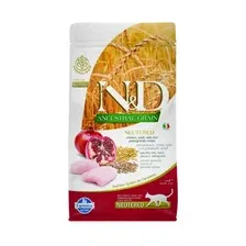 Сухой корм для кошек Farmina N&D Low Grain Cat Chicken & Pomegranate Neutered (низкое содержание зерна с курицей и гранатом) 10 кг