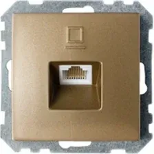 Розетка компьютерная Bylectrica Стиль РК18-007 (бронзовый)