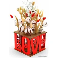 Ваза Eco-Wood-Art Vase Love