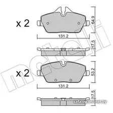 Тормозные колодки Metelli 2206640