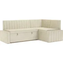 Угловой диван Мебель-АРС Вермут 211x83x141 M11-23-4 (бежевый Star Velvet 6 Light Beige)