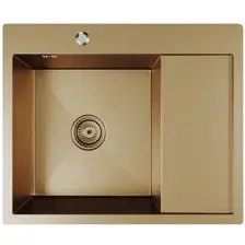 Кухонная мойка Mixline Pro 552925 (бронза, с сифоном)