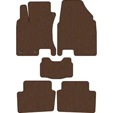 Комплект ковриков для авто Alicosta Nissan Qashqai I (suv / J10) 2006 - 2013 (коричневый, сота)