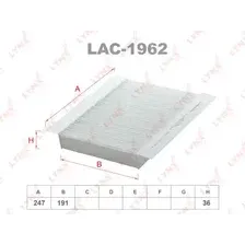 Салонный фильтр LYNXAUTO LAC-1962
