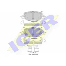 Тормозные колодки дисковые передняя ось ICER 182323
