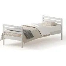 Кровать Домаклево Лето 90x190Н2Н2 (белый)