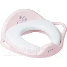 Детская накладка на унитаз Tega Кролики / KR-020-104 (розовый)