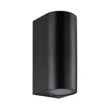 Светильник уличный настенный IN HOME НБУ RONDO-2хGU10-BL черный