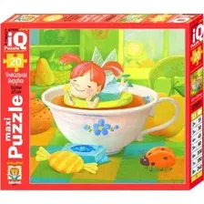 Развивающая игра Айрис-пресс IQ Макси. Фея в чашке 2+ / 9785811272662 (20эл)