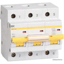 Выключатель автоматический IEK ВА 47-100 10А 3P 10кА С MVA40-3-010-C