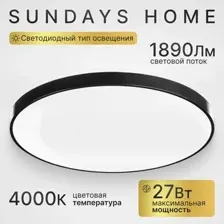 Припотолочная люстра Sundays Home 240924-15 5788 (черный)