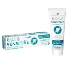 Зубная паста R.O.C.S. Sensitive Восстановление и отбеливание (94г)