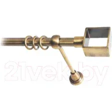 Карниз для штор Lm Decor Куб 177 1р гладкий (антик, 1.8м)