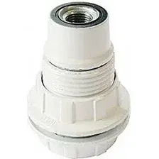 Электропатрон Electraline 71127 с двумя кольцами (белый)