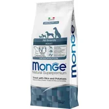 Сухой корм для собак Monge All Breeds Adult Monoprotein Trout, Rice and Potatoes (для всех пород с форелью, рисом и картофелем) 12 кг