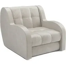 Кресло-кровать Мебель-АРС Аккордеон Барон (бархат, бежевый Star Velvet 6 Light Beige)