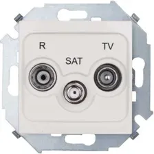 Розетка телевизионная Simon 1591466-031 (слоновая кость)