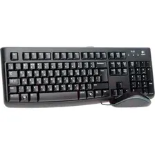 Комплект клавиатура и мышь Logitech MK120 (черный)