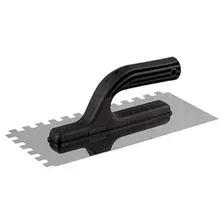 Гладилка нержавеющая 130 x 270 мм зуб 10 x 10 мм FIRSTTOOL (F040143)