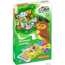 Развивающая игра Bondibon Умная сова. Веселый зоопарк ВВ4003
