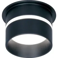 Точечный светильник Ambrella light TN196 BK/S, черный/песок