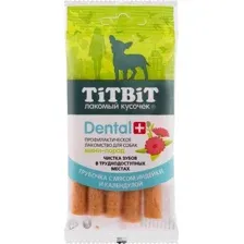 Лакомство для собак TiTBiT Dental+ Трубочка с мясом индейки и календулой 18 г