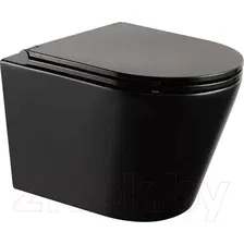 Унитаз подвесной Abber Bequem AC1102MB (черный матовый)