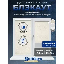 Рулонная штора Sundays Home LM 97-04 61x215 (бежевый)