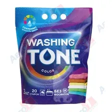 WASHING TONE Средство моющее синтетическое порошкообразное "Колор Автомат", 3 кг, new дизайн