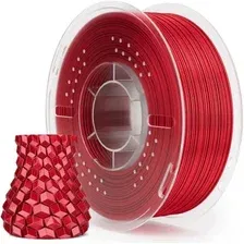Филамент Elegoo PLA Silk (1.75 мм, 1 кг, истинно-красный шелк)