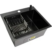 Мойка кухонная Wisent WS-35044BD/GER013 (с сифоном, дозатором и коландером)