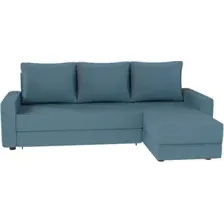 Диван угловой Sundays Home Турин (рогожка синий)