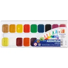 Акварельная краска Луч Классика, 18 цветов