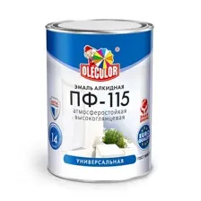 Эмаль ПФ-115 OLECOLOR черная (1,8 кг)