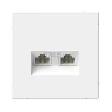 Розетка компьютерная RJ-45 двойная SYSTEME ELECTRIC ArtGallery лотос (GAL001385)