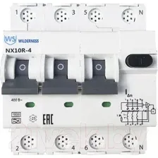 Дифференциальный автомат Wilderness NX10R 3P+N C40 300mA AC 10kA NX10R-4-040C-300AC