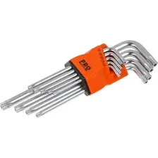 Набор ключей Torx T10-Т50 9шт длинных TOPTUL