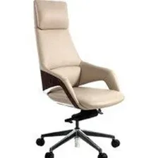 Офисное кресло Norden Шопен FK 0005-A Beige Leather (кожа бежевая/алюминий)