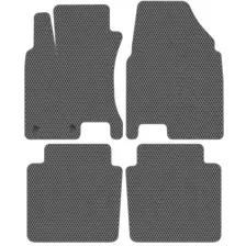 Комплект ковриков для авто Alicosta Nissan Qashqai +2 I (suv / J10) 2010 - 2014 (серый, ромб)