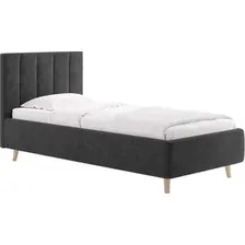 Кровать Сонум Alma 90x200 (микровелюр серый)